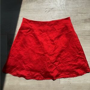 Elegant Red Women's Skirt